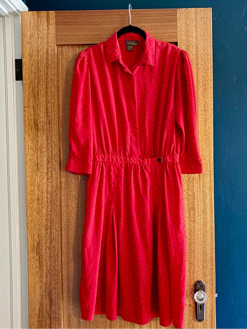 Vintage Red Midi Dress